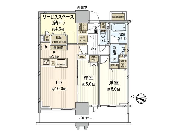 エクセレントザタワー 間取図(平面図) エクセレントザタワー 間取図(平面図)