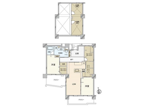 サウスヒルズ中央 1号棟 間取図(平面図) サウスヒルズ中央 1号棟 間取図(平面図)