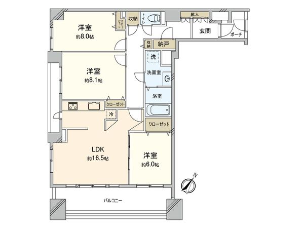 西千葉ヒルズ春日 間取図(平面図) 間取図(平面図)