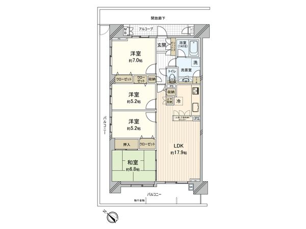 ロイヤルコート京葉蘇我 参番館 間取図(平面図) ロイヤルコート京葉蘇我 参番館 間取図(平面図)