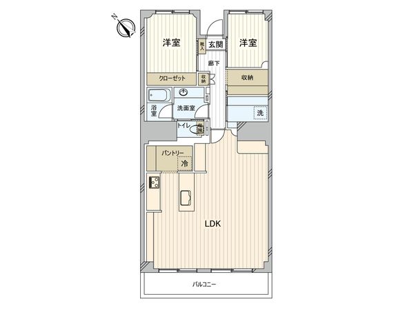 千葉ガーデンタウン B棟 間取図(平面図) 間取図(平面図)