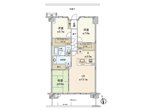 エクシオ千葉中央 間取図(平面図) エクシオ千葉中央 間取図(平面図)