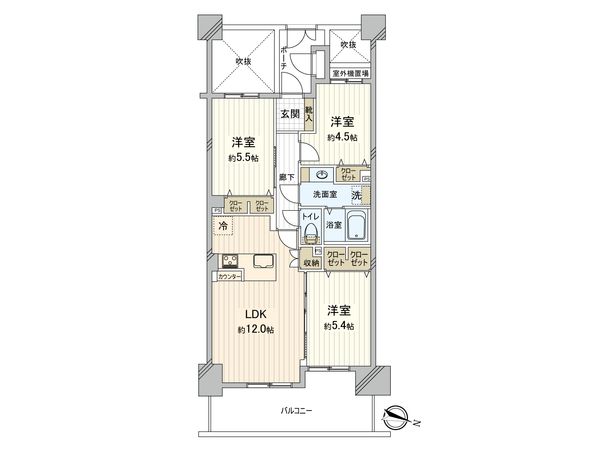 ダイアパレス千葉美術館 間取図(平面図)