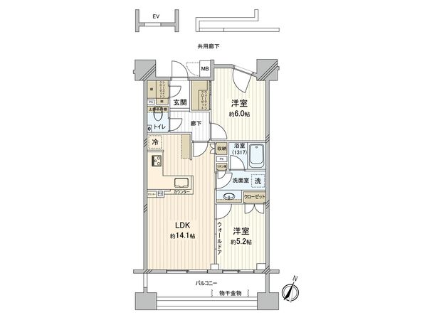 プレミスト本千葉ステーションフロント 間取図(平面図)