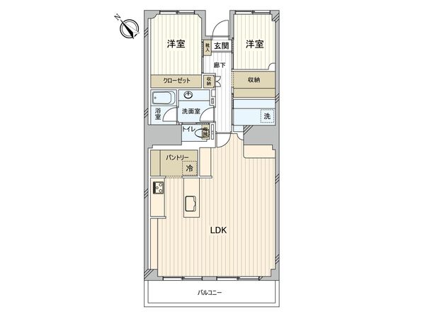 千葉ガーデンタウン B棟 間取図(平面図)