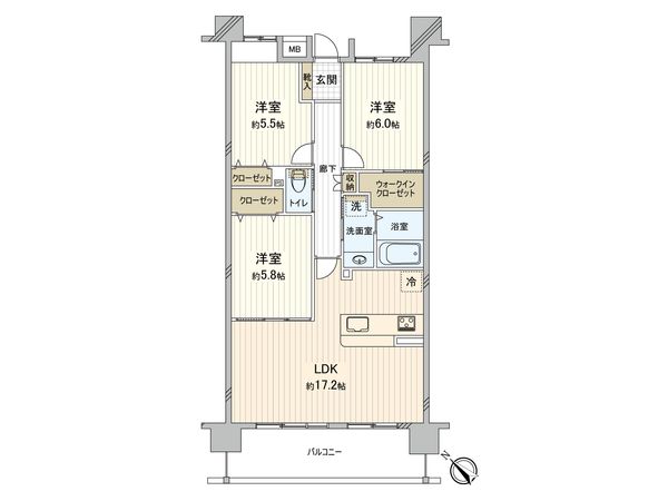 アクアウイング353 間取図(平面図) アクアウイング353 間取図(平面図)