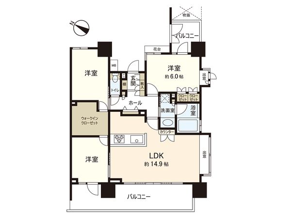 イクシア蘇我駅前 間取図(平面図) イクシア蘇我駅前 間取図(平面図)