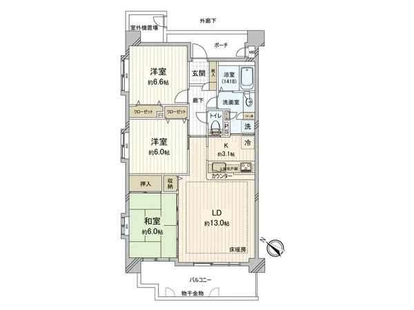 現在賃貸中のため、購入後はそのまま賃貸運用が可能な物件です。安定した賃貸需要が見込まれるエリアに位置しています。