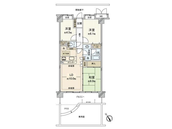 ダイアパレス桜木Ⅲ 間取図(平面図) ダイアパレス桜木Ⅲ 間取図(平面図)