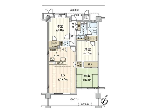サンクレイドル蘇我シンフォニー 間取図(平面図) サンクレイドル蘇我シンフォニー 間取図(平面図)