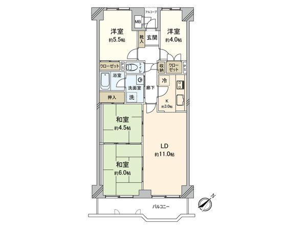 千葉サニータウンマンション 間取図(平面図) 千葉サニータウンマンション 間取図(平面図)
