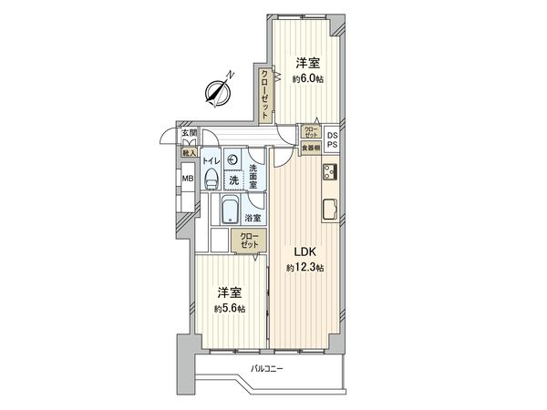 大林フローラ千葉 間取図(平面図) 大林フローラ千葉 間取図(平面図)