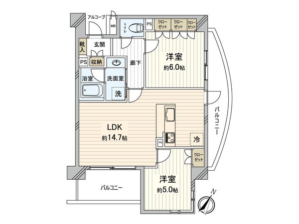 ルイシャトレ千葉 間取図(平面図) ルイシャトレ千葉 間取図(平面図)