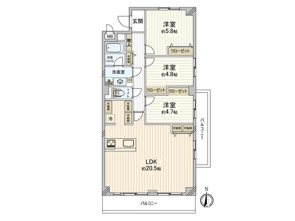 東千葉ハイツ 間取図(平面図) 東千葉ハイツ 間取図(平面図)