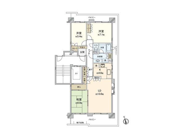 パークシティちはら台 1号棟 間取図(平面図) パークシティちはら台 1号棟 間取図(平面図)