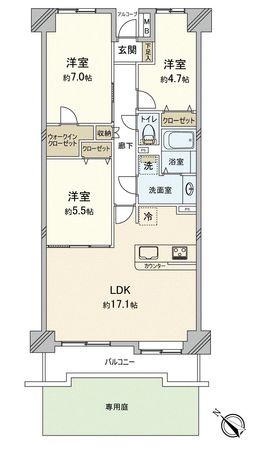 ダイアパレス千葉青葉台 サウスアベニュー 間取図(平面図) ダイアパレス千葉青葉台 サウスアベニュー 間取図(平面図)
