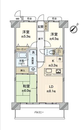 レクセルマンション本千葉 間取図(平面図) レクセルマンション本千葉 間取図(平面図)