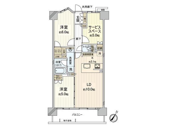 サンクレイドル蘇我南町 間取図(平面図)