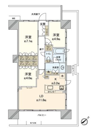 ルネ市原八幡宿 間取図(平面図)