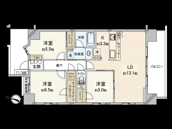 サンクレイドル千葉 間取図(平面図) サンクレイドル千葉 間取図(平面図)