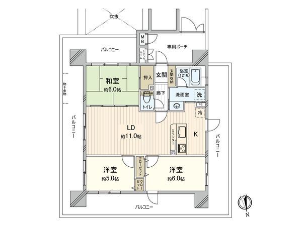 ダイアパレスルクサ千葉シティ 間取図(平面図) ダイアパレスルクサ千葉シティ 間取図(平面図)