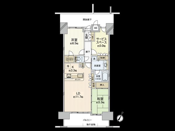 千葉中央レジデンス 間取図(平面図) 千葉中央レジデンス 間取図(平面図)