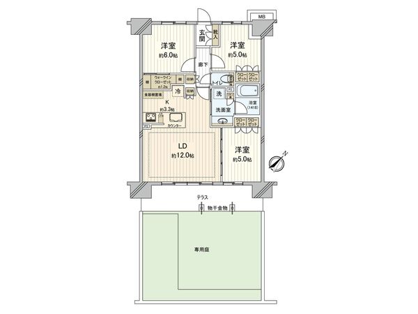 プレミアムレジデンス千葉県立美術館前 間取図(平面図) プレミアムレジデンス千葉県立美術館前 間取図(平面図)