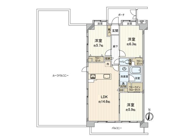 セレナハイム千葉椿森 間取図(平面図) セレナハイム千葉椿森 間取図(平面図)
