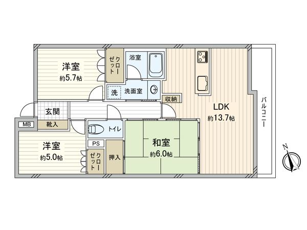 サンクレイドル千葉中央 間取図(平面図) サンクレイドル千葉中央 間取図(平面図)