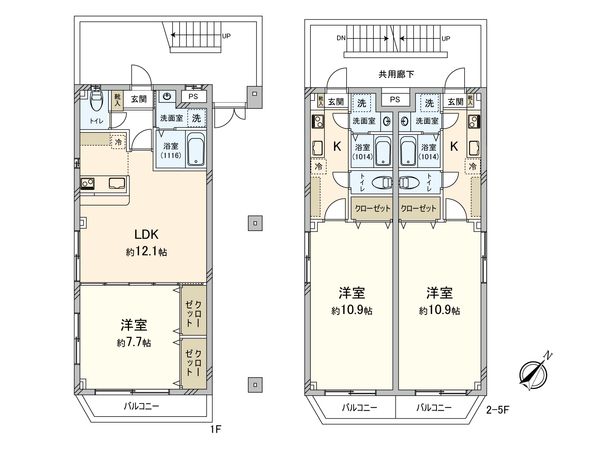 シャンプラン(アパート) 間取図(平面図) シャンプラン(アパート) 間取図(平面図)