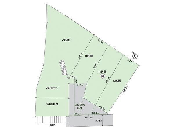 稲丘町土地(D区画) 区画図 稲丘町土地(D区画) 区画図