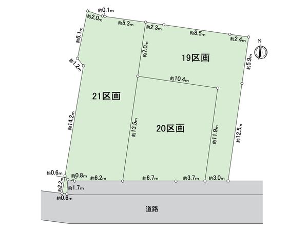 生実町土地 21区画 区画図