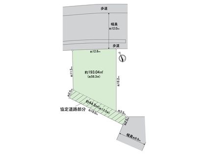 おゆみ野南3丁目 土地 区画図