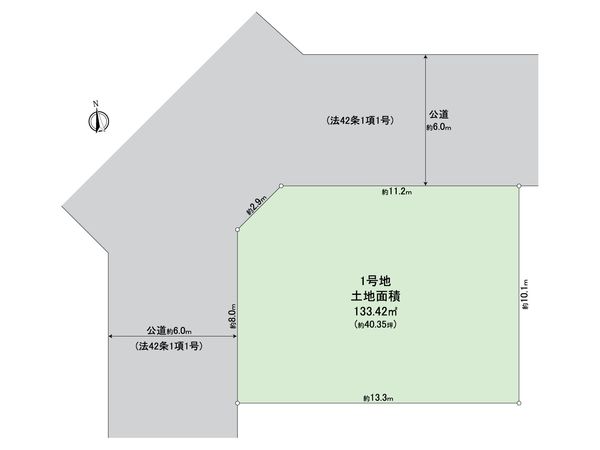 さつきが丘1丁目土地 区画図 区画図