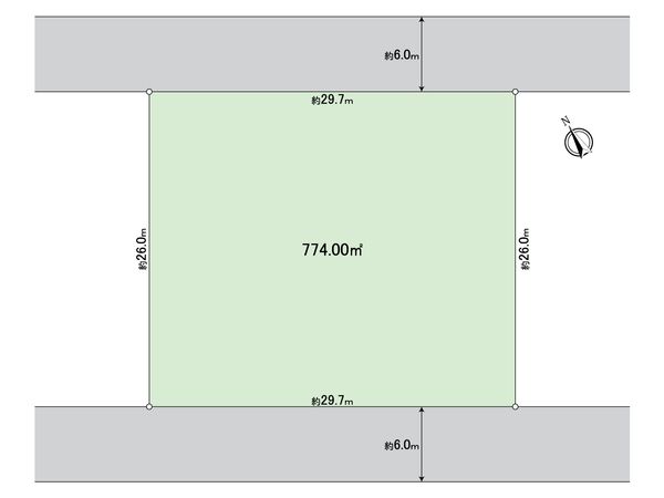 稲毛町5丁目土地 区画図 稲毛町5丁目土地 区画図