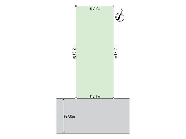 鹿骨4丁目土地(古家有) 区画図 鹿骨4丁目土地(古家有) 区画図