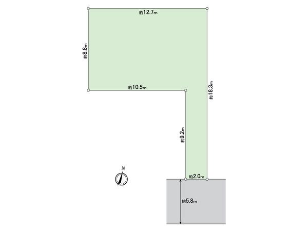 小仲台2丁目土地 区画図 小仲台2丁目土地 区画図