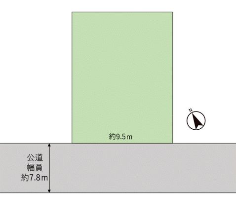 天台1丁目土地 区画図