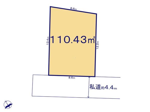 黒砂2丁目土地 区画図 黒砂2丁目土地 区画図