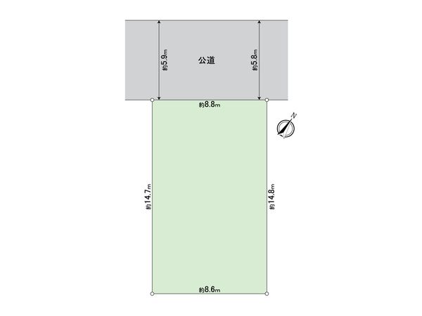 黒砂台1丁目土地 区画図