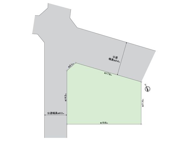 長浦駅前1丁目土地(古家有) 区画図 長浦駅前1丁目土地(古家有) 区画図