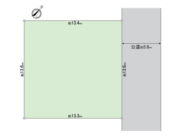 朝日ケ丘5丁目 売地 区画図