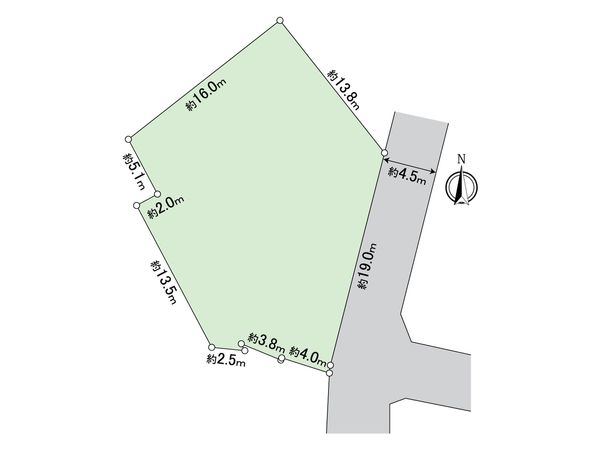 稲毛区小仲台1丁目 土地 区画図