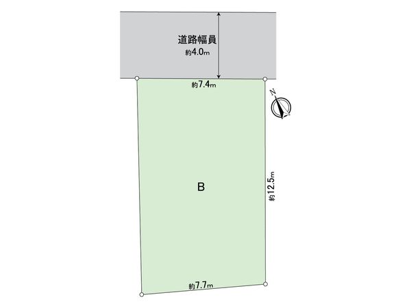 黒砂4丁目土地B区画 区画図 黒砂4丁目土地B区画 区画図