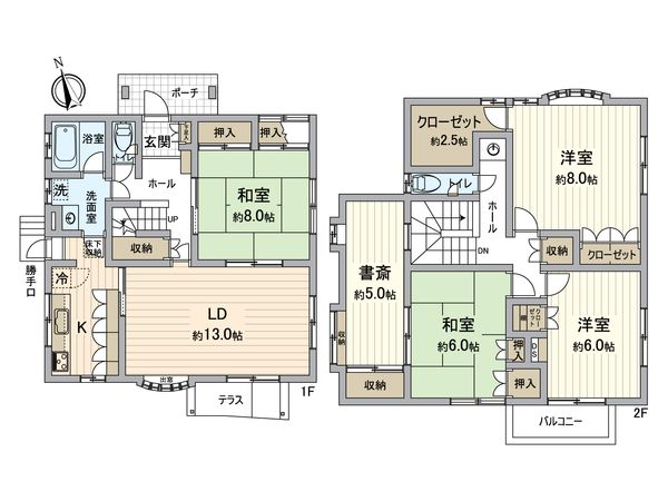 大網白里市ながた野2丁目 戸建 間取図(平面図)