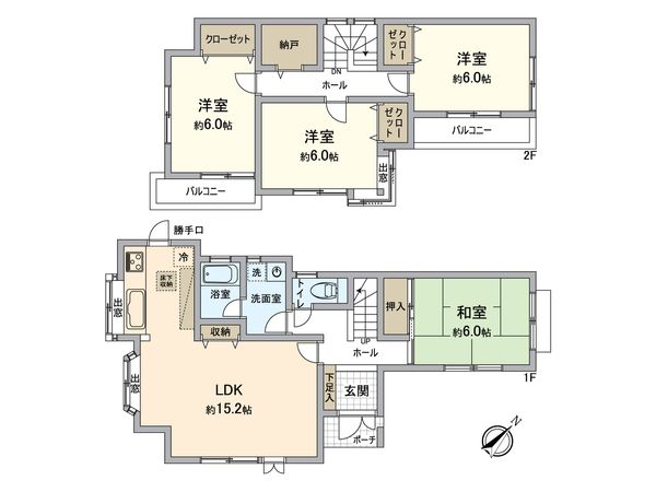 黒砂2丁目戸建 間取図(平面図)