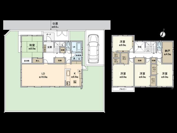 君塚5丁目 戸建 間取図(平面図)