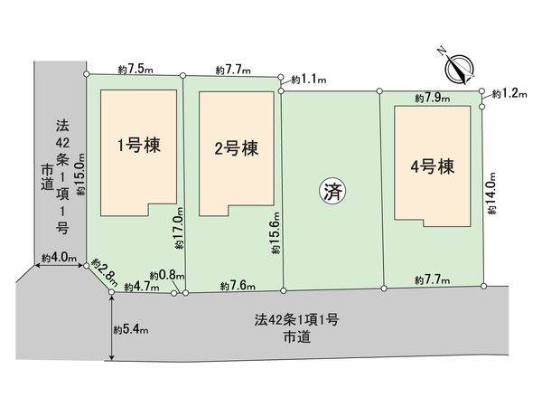 宮野木町第4新築戸建 1号棟 区画図