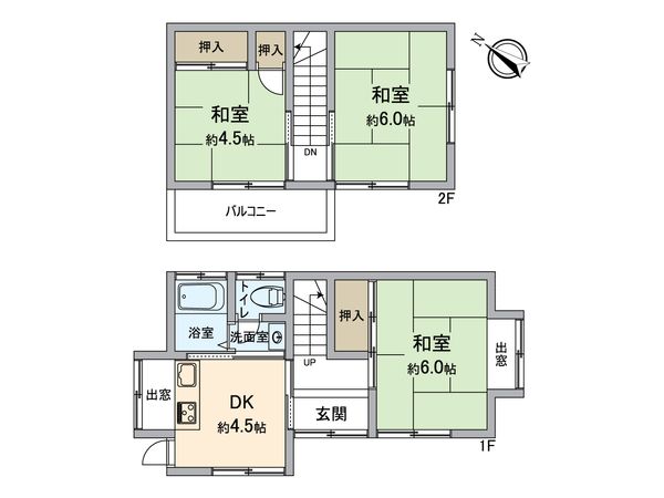 横戸町 戸建 間取図(平面図) 間取図(平面図)