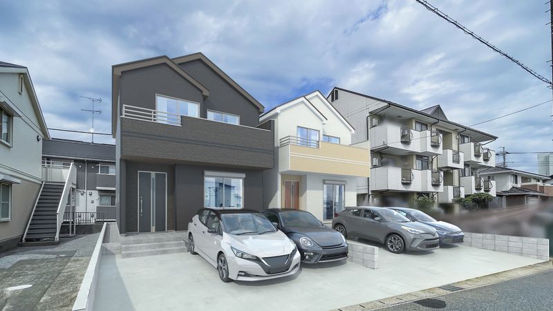 園生町新築戸建A号棟 外観パース図 園生町新築戸建A号棟 外観パース図